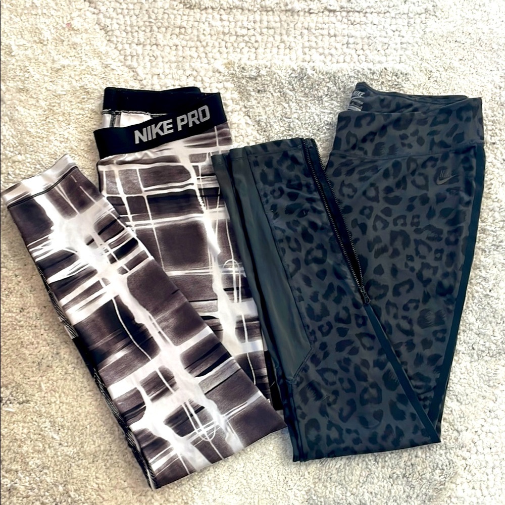 Nike Leggings x2 - Large - GUC